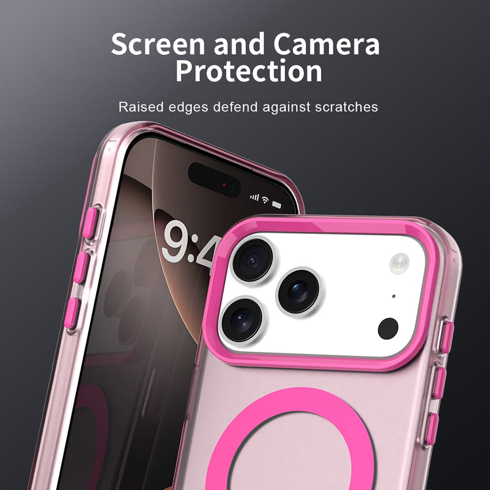 Ovitek MagSafe za Apple iPhone 17 Pro, Techsuit, CandyCase, Roza