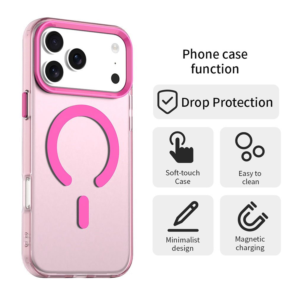 Ovitek MagSafe za Apple iPhone 17 Pro, Techsuit, CandyCase, Roza