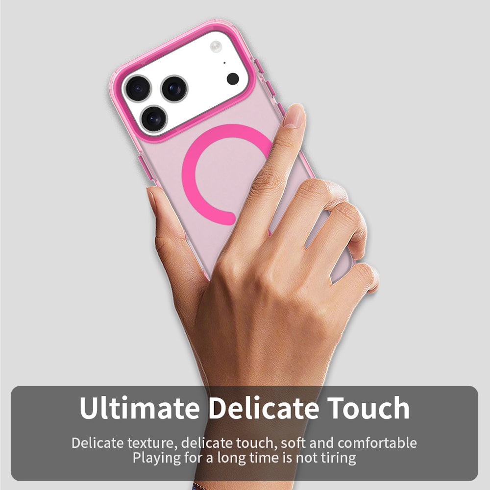 Ovitek MagSafe za Apple iPhone 17 Pro, Techsuit, CandyCase, Roza