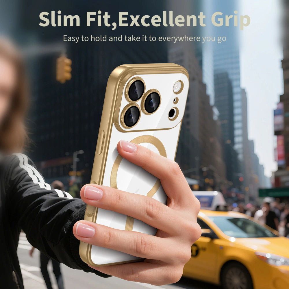 Ovitek MagSafe za Apple iPhone 17 Pro, Techsuit, Luxury Crystal, Svetlo Vijolična