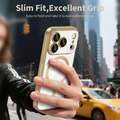 Ovitek MagSafe za Apple iPhone 17 Pro, Techsuit, Luxury Crystal, Svetlo Vijolična