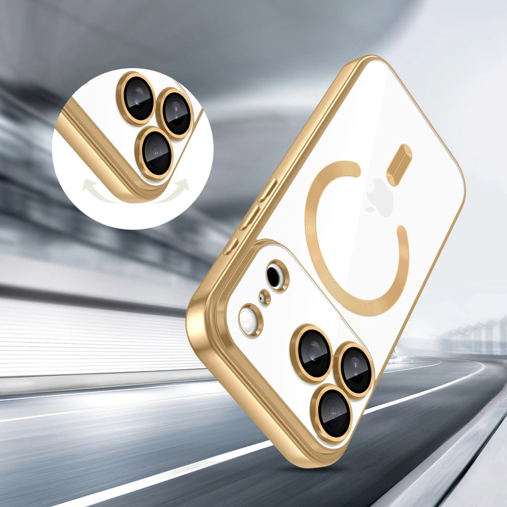 Ovitek MagSafe za Apple iPhone 17 Pro, Techsuit, Luxury Crystal, Temno Zelen