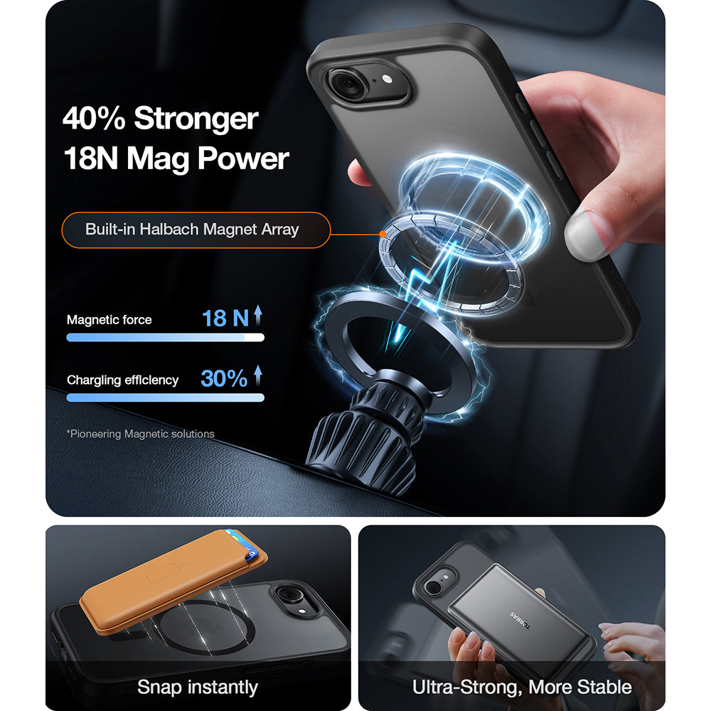 Ovitek MagSafe za Apple iPhone 17 Pro, Torras, Guardian, Oranžen