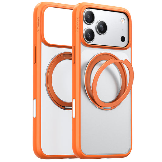 Ovitek MagSafe za Apple iPhone 17 Pro, Torras, Ostand Pro, Oranžen