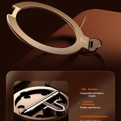 MagSafe ovitek za Apple iPhone 17 Pro, Torras, QPRO Leather, Rjava