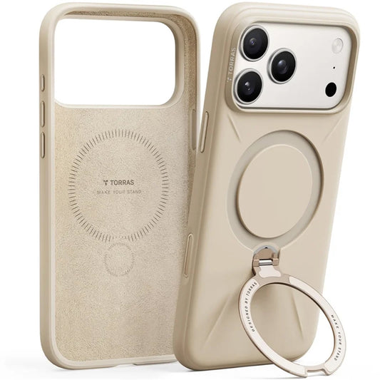 Ovitek MagSafe za Apple iPhone 17 Pro, Torras, QPRO Silicone, Zlat