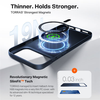 Ovitek MagSafe za Apple iPhone 17 Pro, Torras, SlimFit, Modra
