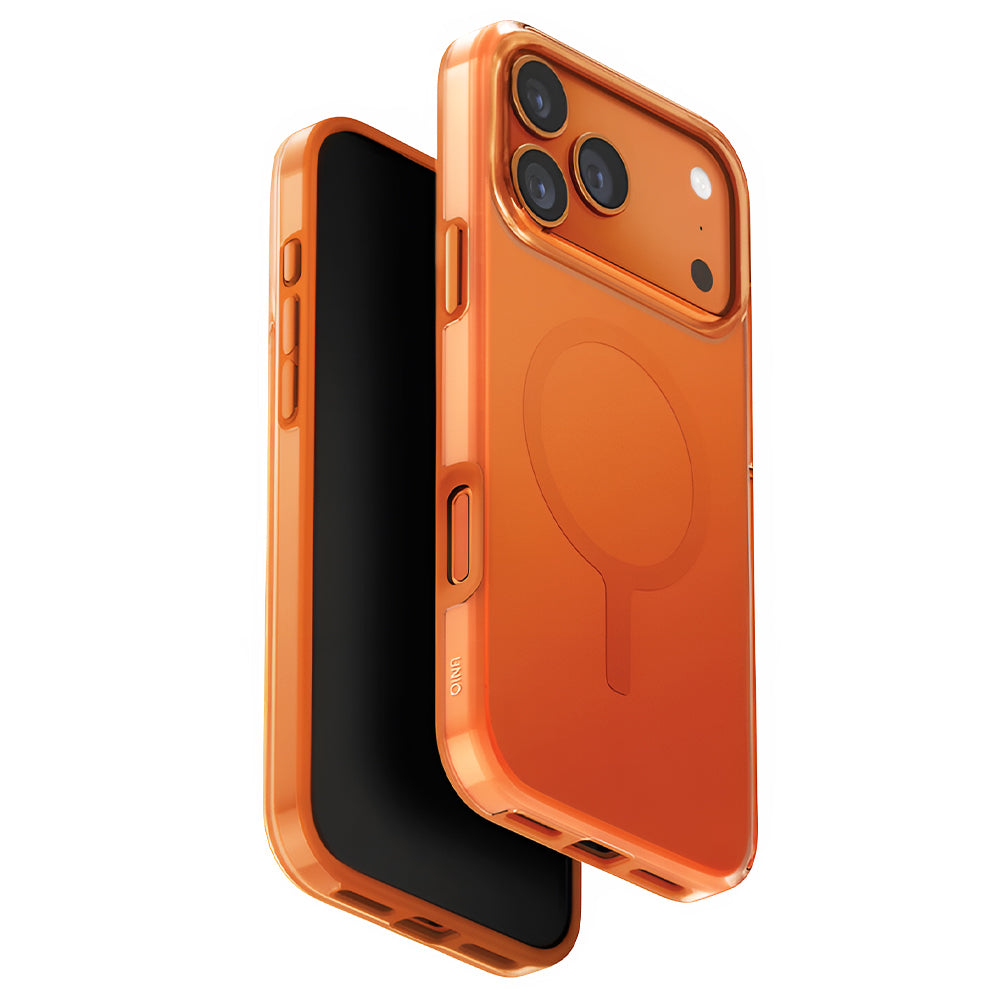 Ovitek MagSafe za Apple iPhone 17 Pro, UNIQ, Clario MagClick, Oranžen