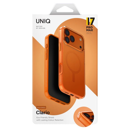 Ovitek MagSafe za Apple iPhone 17 Pro, UNIQ, Clario MagClick, Oranžen