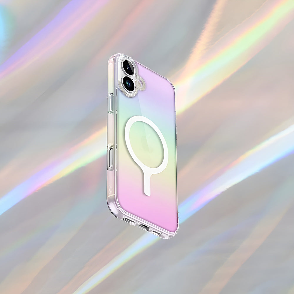 Ovitek MagSafe za Apple iPhone 17 Pro, UNIQ, Iridescia MagClick, Aurora