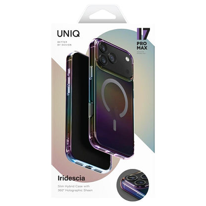 Ovitek MagSafe za Apple iPhone 17 Pro, UNIQ, Iridescia MagClick, Aurora