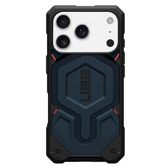 Ovitek MagSafe za Apple iPhone 17 Pro, Urban Armor Gear, Monarch Pro Kevlar, Mornarsko modra