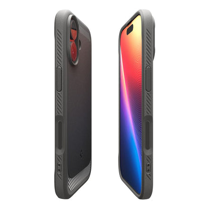 Ovitek MagSafe za Apple iPhone 17, Spigen, Rugged Armor, Siva