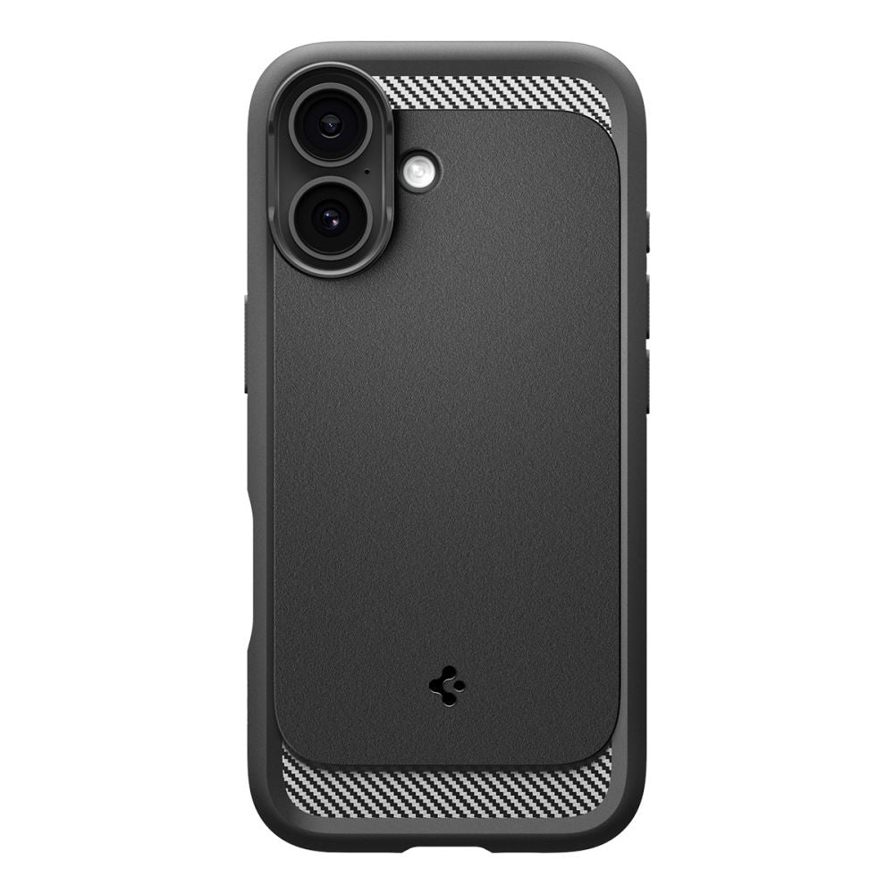 Ovitek MagSafe za Apple iPhone 17, Spigen, Rugged Armor, Mat Črn