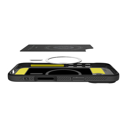 Ovitek MagSafe za Apple iPhone 17, Spigen, Rugged Armor, Mat Črn