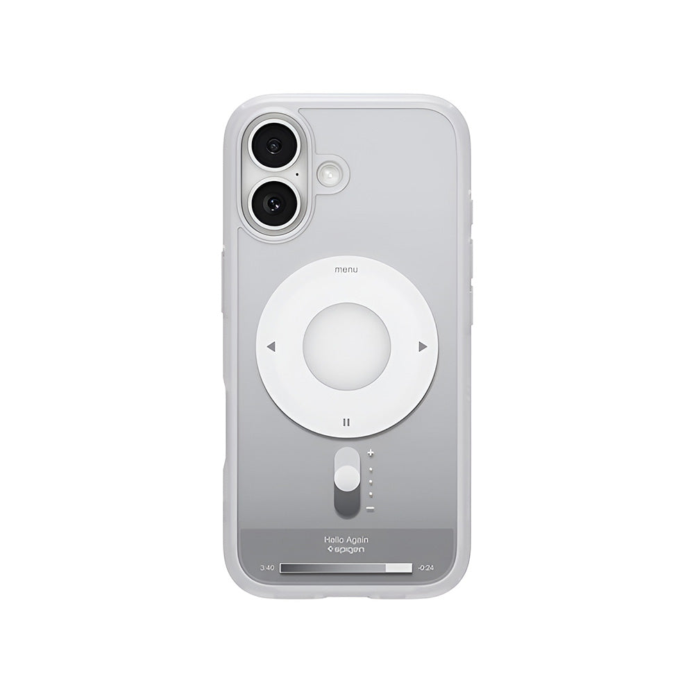 Ovitek MagSafe za Apple iPhone 17, Spigen, Ultra Hybrid Classic, Srebrn.