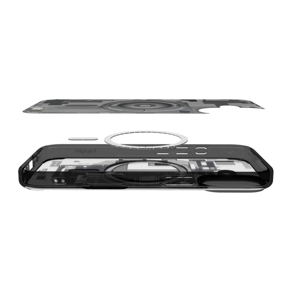 Ovitek MagSafe za Apple iPhone 17, Spigen, Ultra Hybrid Zero One, Črn