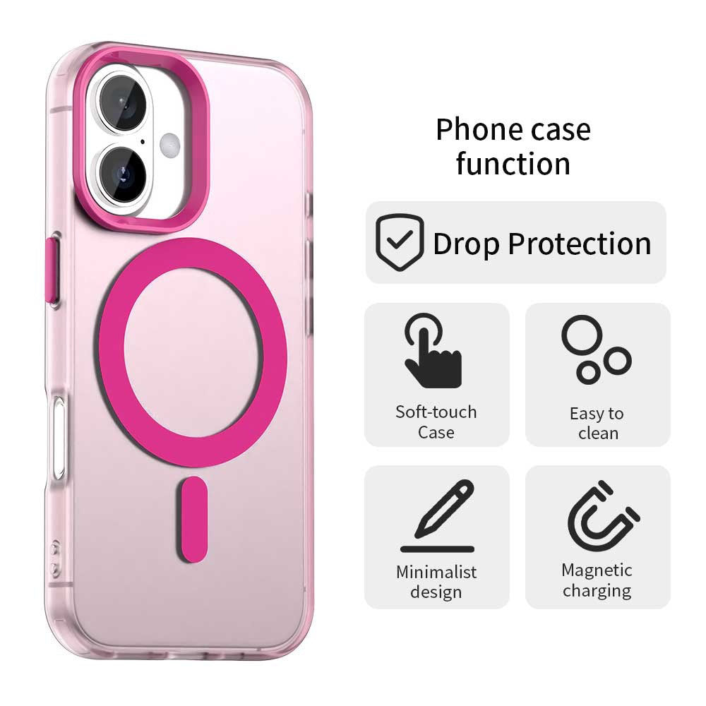 Ovitek MagSafe za Apple iPhone 17, Techsuit, CandyCase, Roza