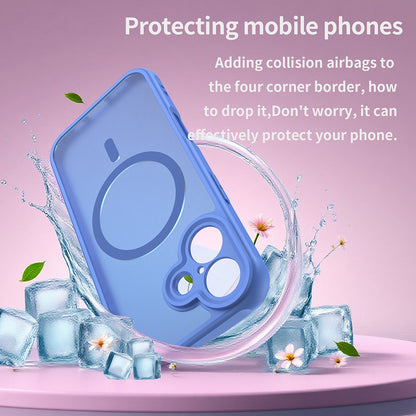 Ovitek MagSafe za Apple iPhone 17, Techsuit, HaloFrost II, Modra