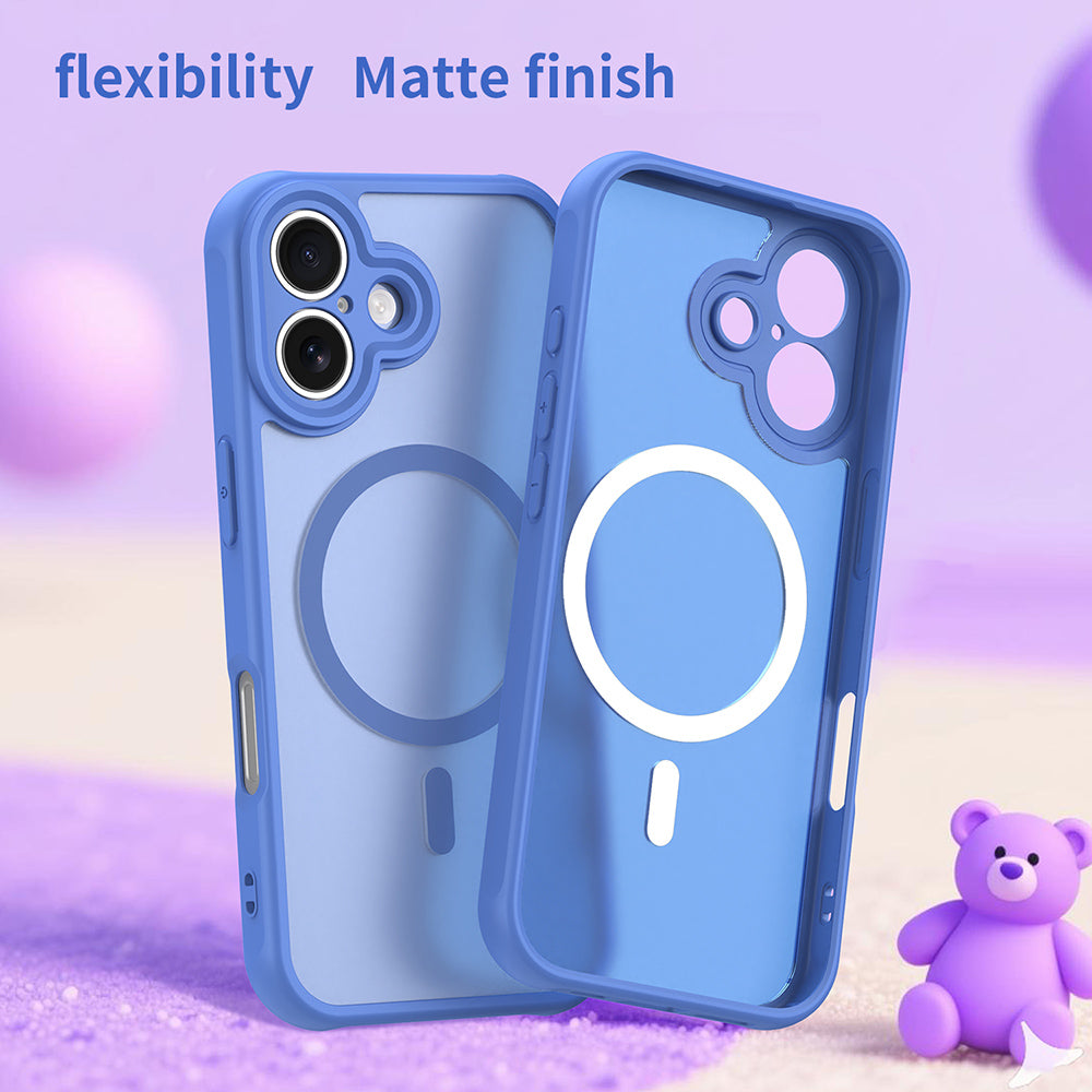 Ovitek MagSafe za Apple iPhone 17, Techsuit, HaloFrost II, Modra