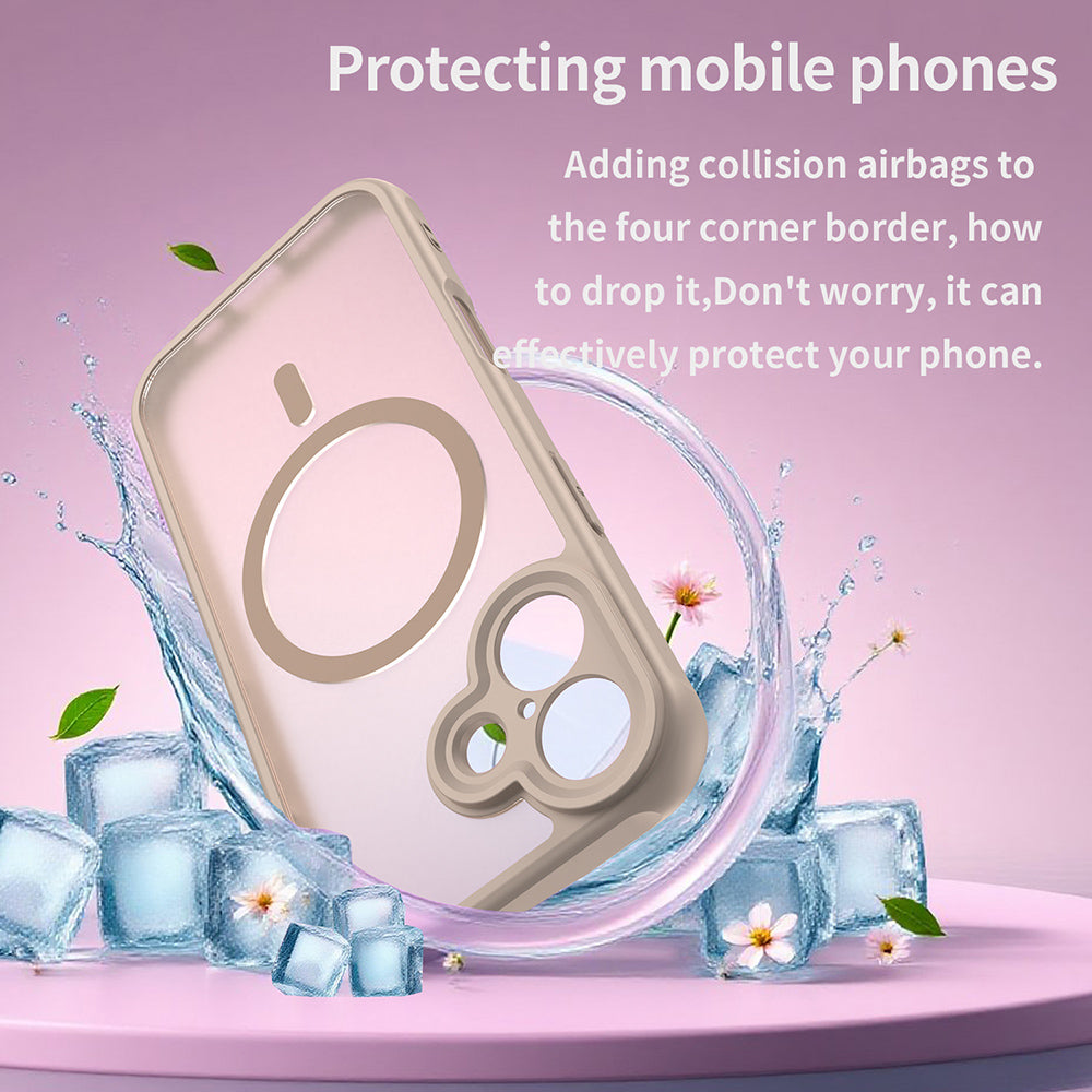 Ovitek MagSafe za Apple iPhone 17, Techsuit, HaloFrost II, Zlat