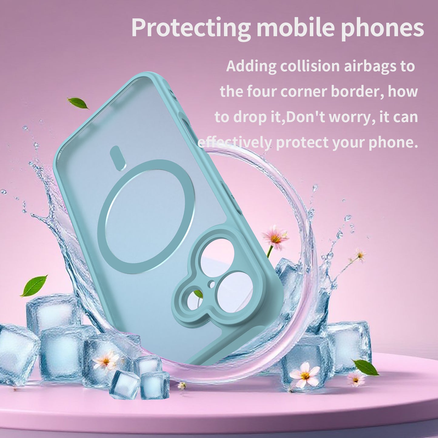 Ovitek MagSafe za Apple iPhone 17, Techsuit, HaloFrost II, Svetlo zelen