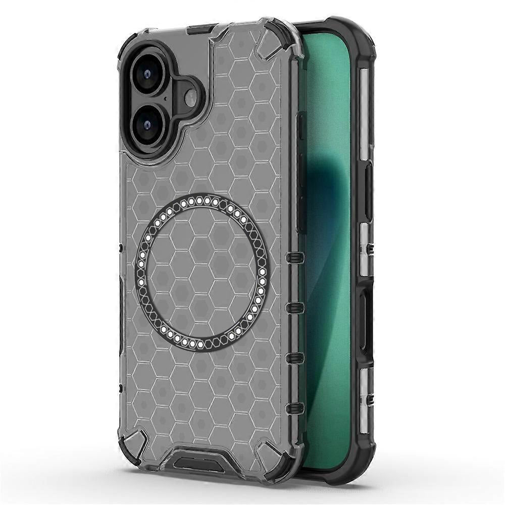 Ovitek MagSafe za Apple iPhone 17, Techsuit, HoneyComb Shield, Črn