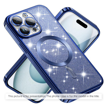 Ovitek MagSafe za Apple iPhone 17, Techsuit, Luxury Glitter, Modra