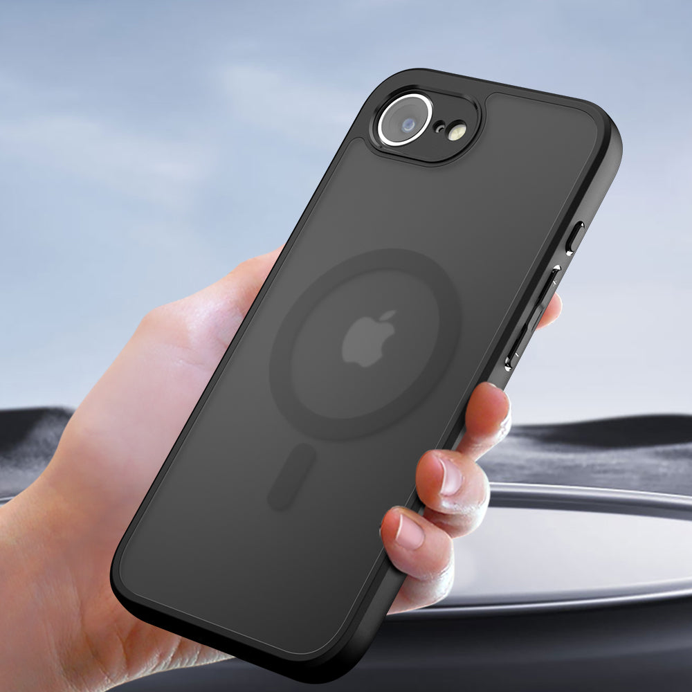 Ovitek MagSafe za Apple iPhone 17, Techsuit, PureFrost, Črn