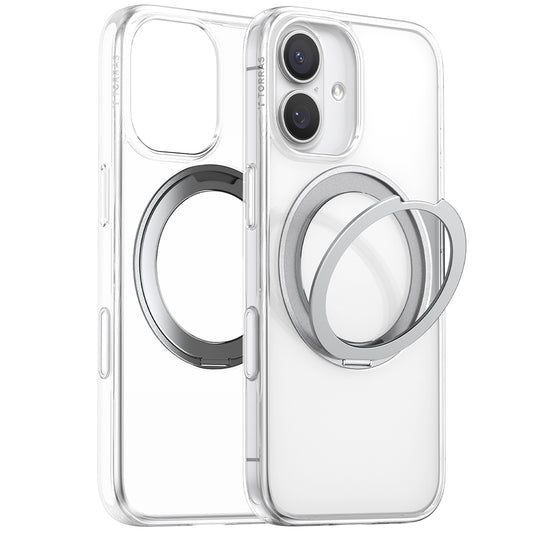 Ohišje MagSafe za Apple iPhone 17, Torras, Ostand Pro, Prozorno