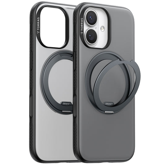 Ovitek MagSafe za Apple iPhone 17, Torras, Ostand R Fitness, Črn