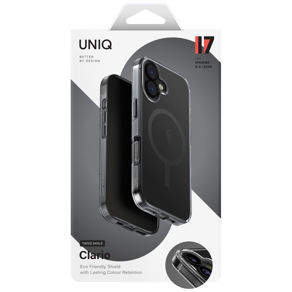 Ovitek MagSafe za Apple iPhone 17, UNIQ, Clario MagClick, Fumur