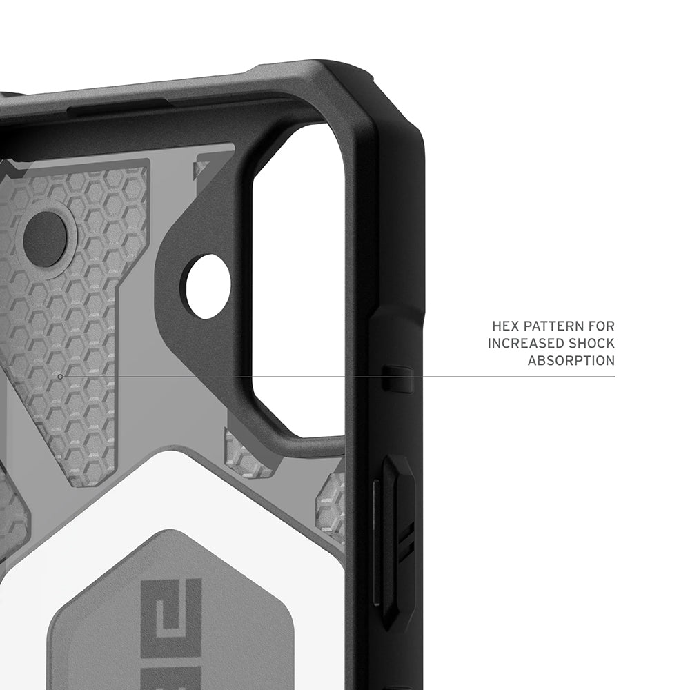 Ovitek MagSafe za Apple iPhone 17, Urban Armor Gear, Pathfinder Clear, Siv