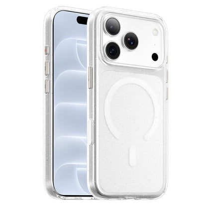 MagSafe ovitek za Apple iPhone 18 Pro / 17 Pro, Blueo, Crystal Pro Anti-Drop Glitter, prozoren
