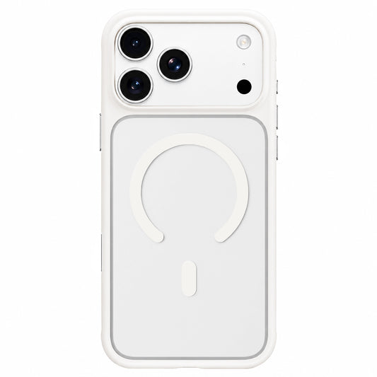 MagSafe ovitek za Apple iPhone 18 Pro / 17 Pro, Blueo, prijazen do kože, odporen proti padcem, satenasto bel