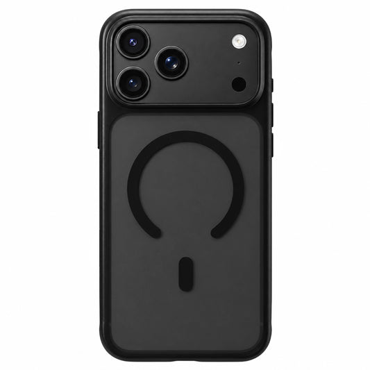 Ovitek MagSafe za Apple iPhone 18 Pro / 17 Pro, Blueo, prijazen do kože, odporen proti padcem, satenasto črn