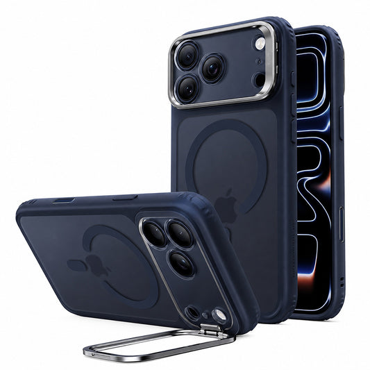 MagSafe ovitek za Apple iPhone 18 Pro / 17 Pro, ESR, Classic Hybrid Kickstand, Satinirano modra