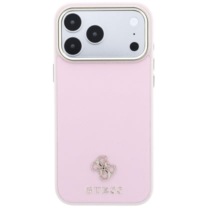 Ovitek MagSafe za Apple iPhone 18 Pro / 17 Pro, Guess, Saffiano Small 4G Classic, roza