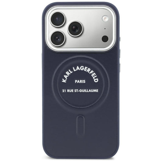 MagSafe ovitek za Apple iPhone 18 Pro / 17 Pro, Karl Lagerfeld, Embossed Open Ring RSG Logo, moderna