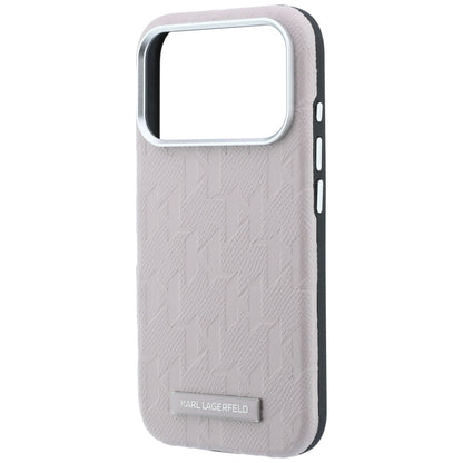 MagSafe ovitek za Apple iPhone 18 Pro / 17 Pro, Karl Lagerfeld, Grained Mono Resin Logo, Roza