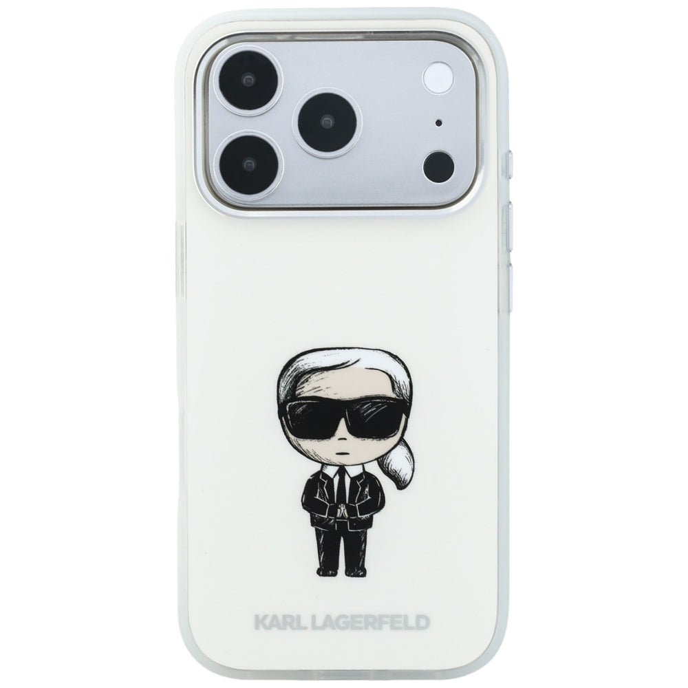 MagSafe ovitek za Apple iPhone 18 Pro / 17 Pro, Karl Lagerfeld, HC IML Ikonik Sketch Print, Bež