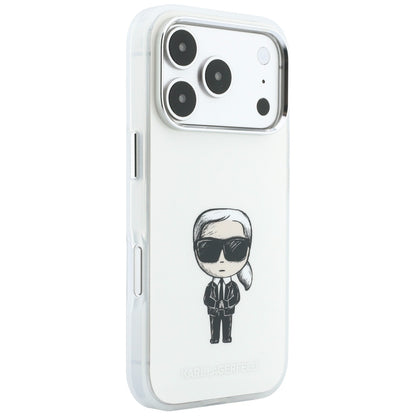 MagSafe ovitek za Apple iPhone 18 Pro / 17 Pro, Karl Lagerfeld, HC IML Ikonik Sketch Print, Bež