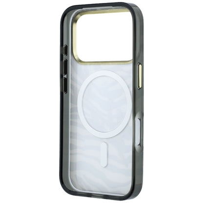 MagSafe ovitek za Apple iPhone 18 Pro / 17 Pro, Karl Lagerfeld, HC IML Signature Zebra Glitter Gold, Črn