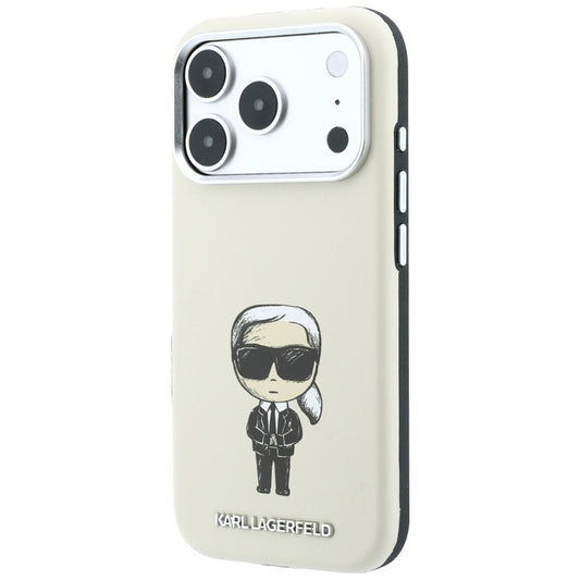 MagSafe ovitek za Apple iPhone 18 Pro / 17 Pro, Karl Lagerfeld, Ikonik Sketch, Bež