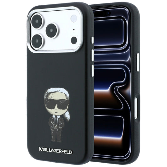 MagSafe ovitek za Apple iPhone 18 Pro / 17 Pro, Karl Lagerfeld, Ikonik Sketch, Črn