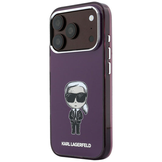 MagSafe ovitek za Apple iPhone 18 Pro / 17 Pro, Karl Lagerfeld, HC IML Ikonik Sketch Print, bordo