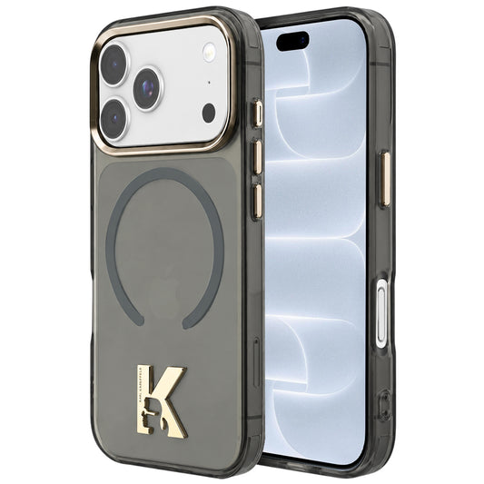 MagSafe ovitek za Apple iPhone 18 Pro / 17 Pro, Karl Lagerfeld, IML Karl Head Logo, črna