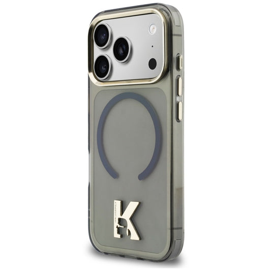 MagSafe ovitek za Apple iPhone 18 Pro / 17 Pro, Karl Lagerfeld, IML Karl Head Logo, črna