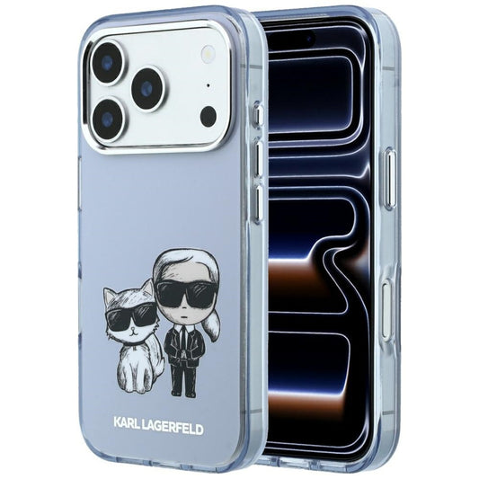 MagSafe ovitek za Apple iPhone 18 Pro / 17 Pro, Karl Lagerfeld, IML KC Bodies Sketch Print, modra