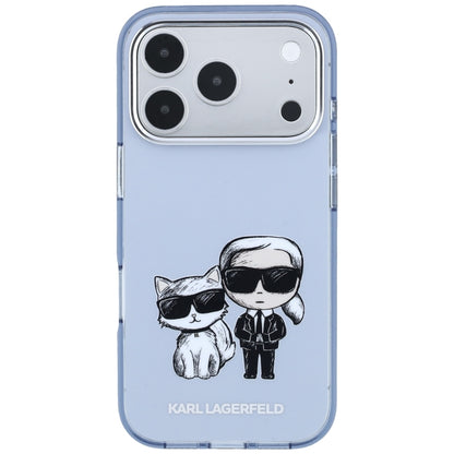 MagSafe ovitek za Apple iPhone 18 Pro / 17 Pro, Karl Lagerfeld, IML KC Bodies Sketch Print, modra